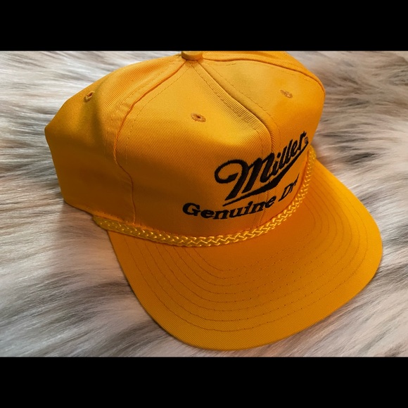 Yellow Miller Genuine Draft Hat - Picture 4 of 16